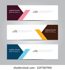 Vector abstract geometric design banner web template. Banner background.modern template design
