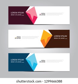 Vector abstract geometric design banner web template. Banner background.modern template design