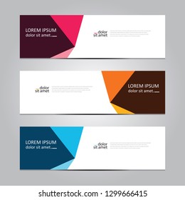 Vector abstract geometric design banner web template. Banner background.modern template design