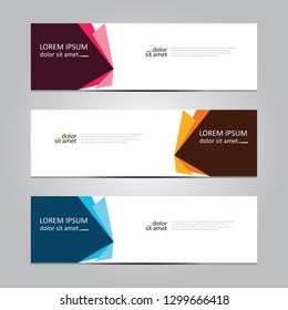 Vector abstract geometric design banner web template. Banner background.modern template design