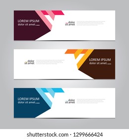 Vector abstract geometric design banner web template. Banner background.modern template design