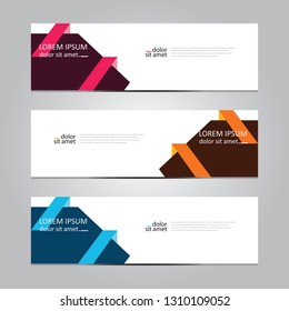 Vector abstract geometric design banner web template. Banner background.modern template design