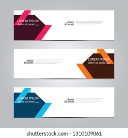 Vector abstract geometric design banner web template. Banner background.modern template design