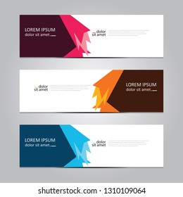 Vector abstract geometric design banner web template. Banner background.modern template design