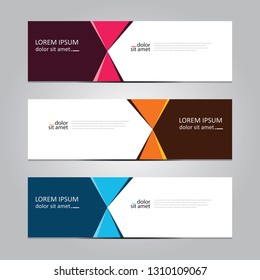 Vector abstract geometric design banner web template. Banner background.modern template design