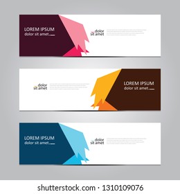 Vector abstract geometric design banner web template. Banner background.modern template design