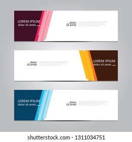 Vector abstract geometric design banner web template. Banner background.modern template design.