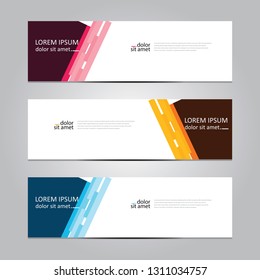 Vector abstract geometric design banner web template. Banner background.modern template design.