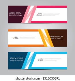 Vector abstract geometric design banner web template. Banner background.modern template design.