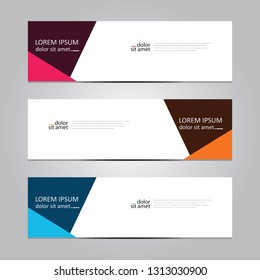 Vector abstract geometric design banner web template. Banner background.modern template design.
