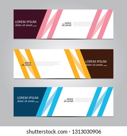 Vector abstract geometric design banner web template. Banner background.modern template design.