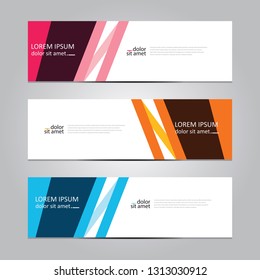 Vector abstract geometric design banner web template. Banner background.modern template design.