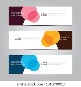 Vector abstract geometric design banner web template. Banner background.modern template design.
