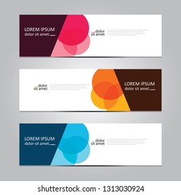 Vector abstract geometric design banner web template. Banner background.modern template design.
