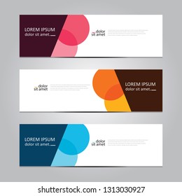 Vector abstract geometric design banner web template. Banner background.modern template design.