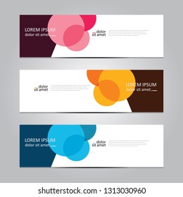 Vector abstract geometric design banner web template. Banner background.modern template design.