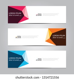 Vector abstract geometric design banner web template. Banner background.modern template design.
