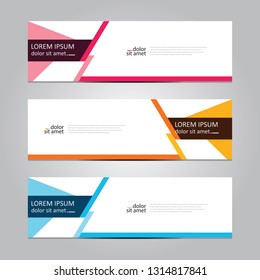 Vector abstract geometric design banner web template. Banner background.modern template design.