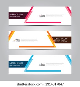 Vector abstract geometric design banner web template. Banner background.modern template design.