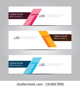 Vector abstract geometric design banner web template. Banner background.modern template design.
