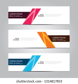Vector abstract geometric design banner web template. Banner background.modern template design.