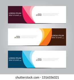 Vector abstract geometric design banner web template.