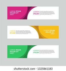 Vector Abstract Geometric Design Banner Web Template 