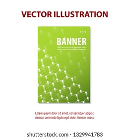 Vector abstract geometric design banner web template.