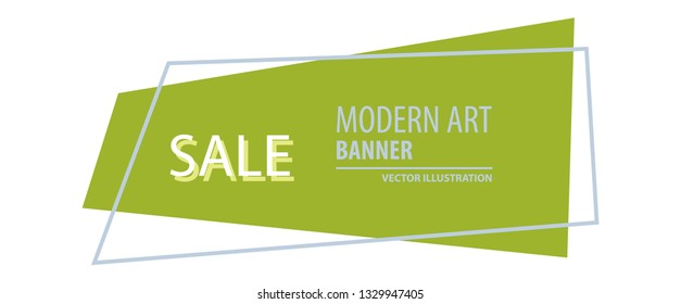 Vector abstract geometric design banner web template.