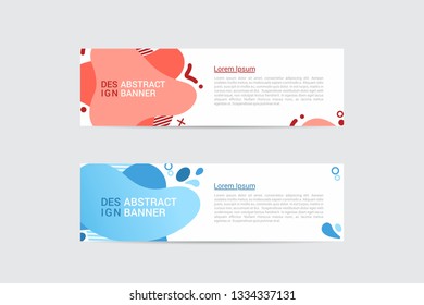 Vector abstract geometric design banner web template. Banner background.n