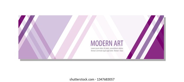 Vector abstract geometric design banner web template.