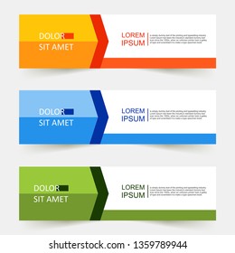 Vector abstract geometric design banner web template. - Vector