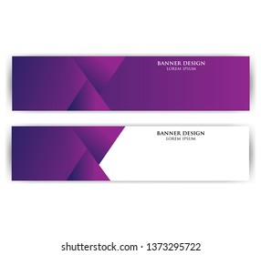 Vector abstract geometric design banner web template