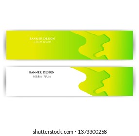Vector abstract geometric design banner web template