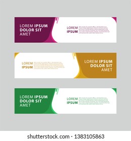 Vector Abstract Geometric Design Banner Web Template