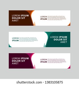Vector Abstract Geometric Design Banner Web Template