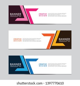 Vector abstract geometric design banner web template. Banner background modern template design .