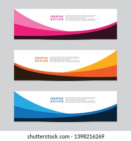 Vector abstract geometric design banner web template. Banner background modern template design