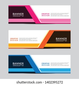 Vector abstract geometric design banner web template. Modern design. Vector illustration