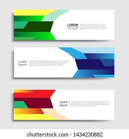 Vector abstract geometric design banner web template and business background template.