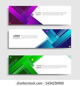 Vector abstract geometric design banner web template and business background template.
