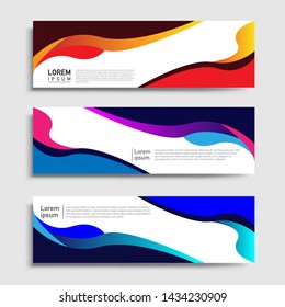 Vector abstract geometric design banner web template and business background template.