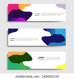 Vector abstract geometric design banner web template and business background template.