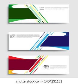 Vector abstract geometric design banner web template and business background template.