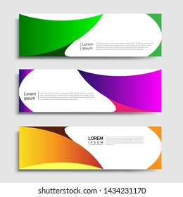 Vector abstract geometric design banner web template and business background template.