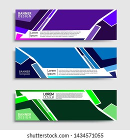 Vector abstract geometric design banner web template and business background template.