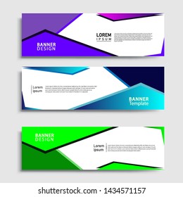 Vector abstract geometric design banner web template and business background template.