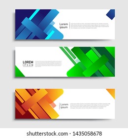 Vector abstract geometric design banner web template and business background template.