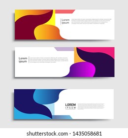 Vector abstract geometric design banner web template and business background template.