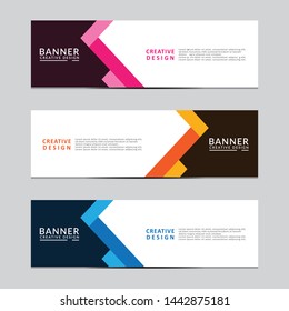 Vector abstract geometric design banner web template. Modern design. Vector illustration